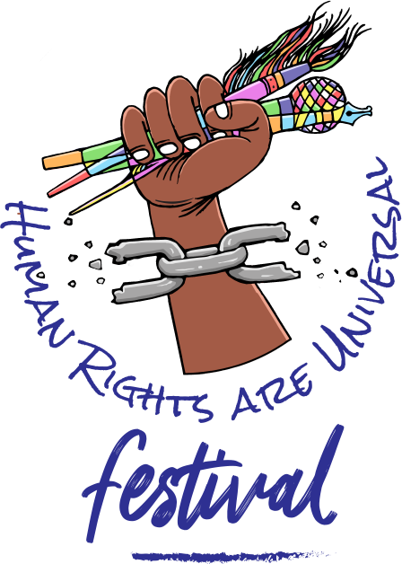 Human Rights Are Universal Arts Festival Logo